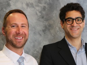 Nurse Josh Onyan, left, and Hesham Masoud, MD (photo by Jim Howe)