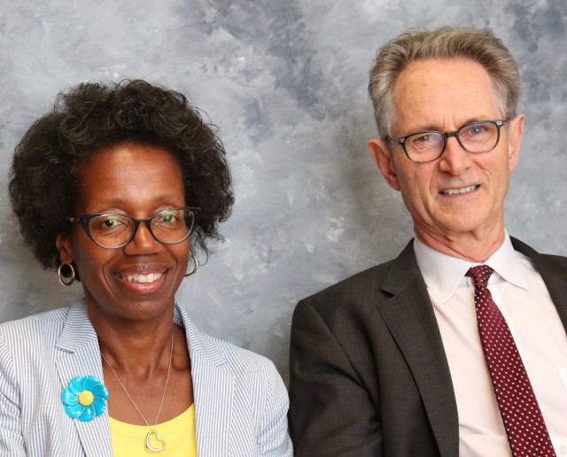 Sharon Brangman, MD, and Joe Selby, MD (photo by Jim)