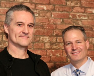 Stephen Cross, left, and Stephen Knohl, MD (photo by Jim Howe)