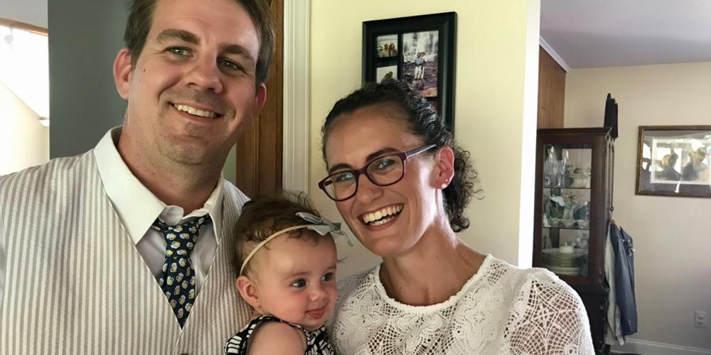 Adam and MaryBeth Gillan of Rochester and their daughter, Maisie, who died in January 2019 at 9 months of age from an accidental poisoning.