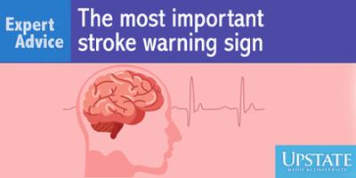 Expert Advice: The most important stroke warning sign