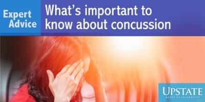Expert Advice: What's important to know about concussion