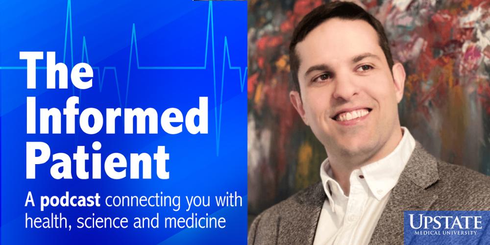 Andrew Tisser, DO, who completed his residency training at Upstate, podcasts about early-career physicians.