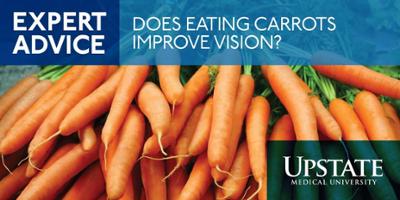 Expert Advice: Does eating carrots improve vision?