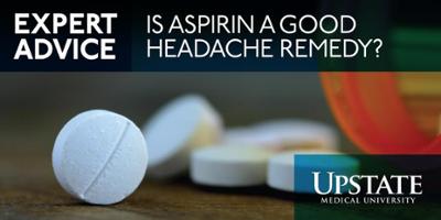Expert: Aspirin, in moderation, OK for treating headaches