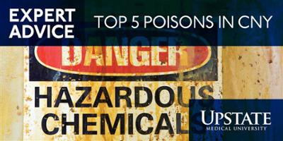 Frequently reported poisons are often commonplace items