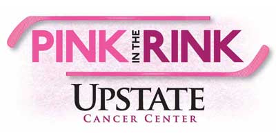 Breast cancer awareness targeted at the 6,000+ attendees at Crunch hockey games.