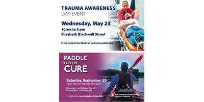 Electronic advertising in Upstate buildings alerts employees, patients, students, and visitors to events of interest.