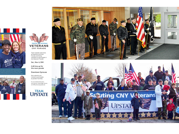 Marketing works with other Upstate departments to create meaningful events--both on campus and in the community-- that champion employee and student groups such as veterans.