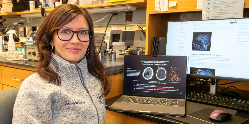 Tatiana Mikhailova, MD/PHD candidate, with her NIH-funded research