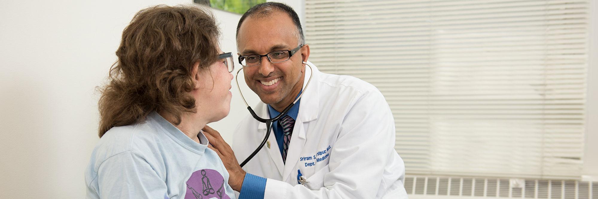 Doctor with child patient
