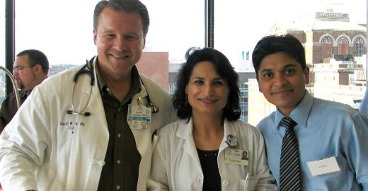 Drs. Landsberg and Kaul welcome Sidharth Jogani.