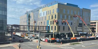 Building in progress, April 2022