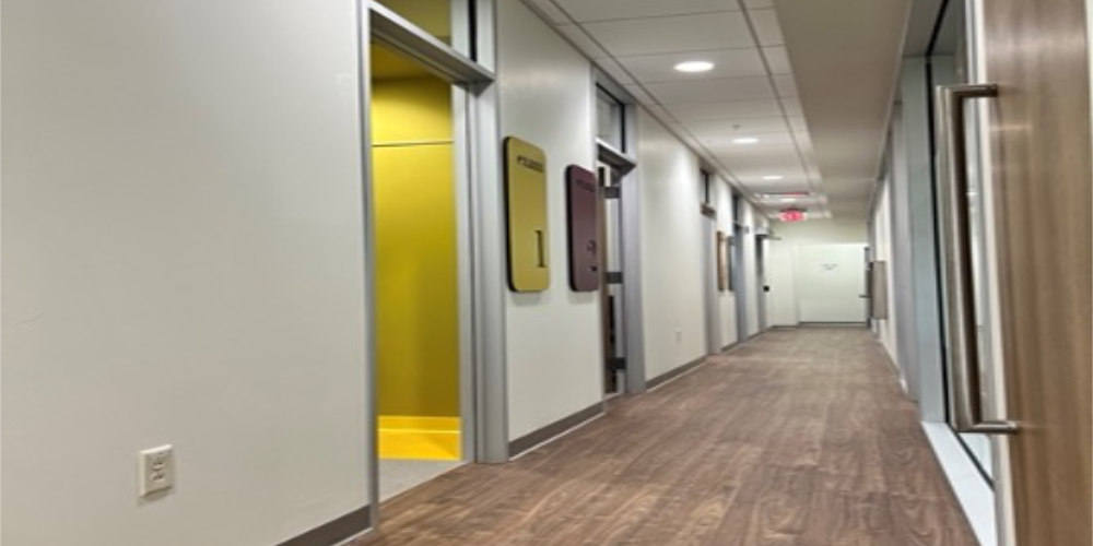 4 private patient exam suites 