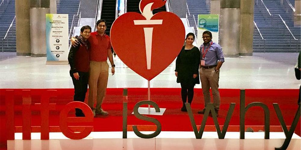 Residents attend the American Heart Association conference