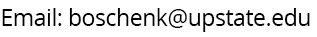 Email: Boschenk@upstate.edu