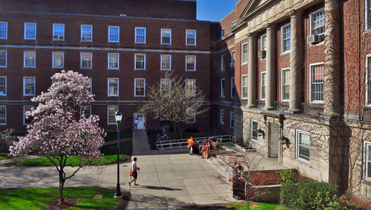 Weiskotten Hall is in full bloom in March 2012