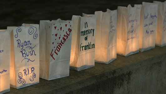 Upstate holds Lung Cancer Candlelight Vigil Nov. 13