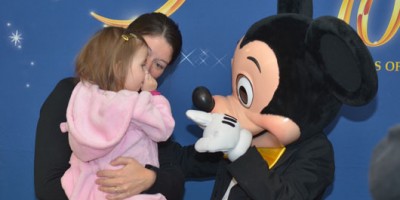 Mickey Mouse visits Upstate Golisano Children's Hospital