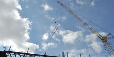 Signed beams placed, represent the heart and soul of Upstate Cancer Center