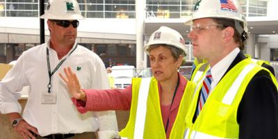 U.S. Rep. Dan Maffei visits Upstate Cancer Center construction site