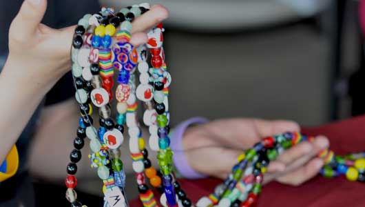 Cystic fibrosis patients collect Beads of Courage
