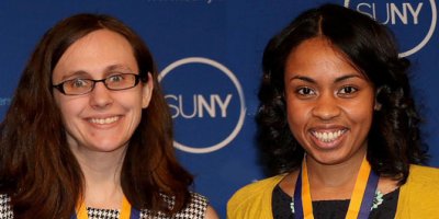 Daniella Palermo and Tiffany Telarico Caza receive Chancellor's Awards for Student Excellence