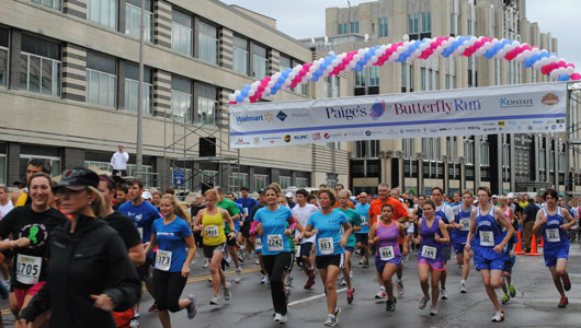 Going strong at 18, Paige's Butterfly Run benefits pediatric cancer research, care at Upstate Golisano