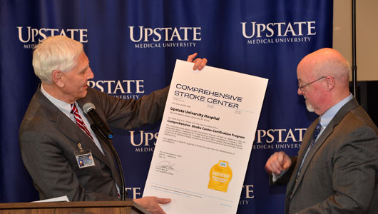 Upstate University Hospital earns Comprehensive Stroke Center designation by national healthcare accrediting agency