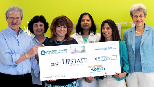 Upstate Cancer Center receives $50K grant from Ovarian Cancer Research Fund to launch support program for patients with gynecologic cancers