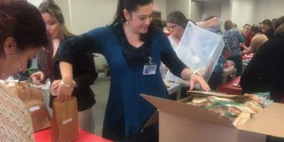 In spirit of giving, Upstate prepares 1,300 lunches for the Rescue Mission