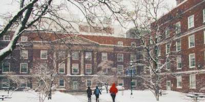 Snow at Weiskotten Hall