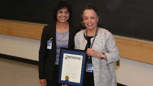 Onondaga County Health Commissioner and President Danielle Laraque-Arena, MD