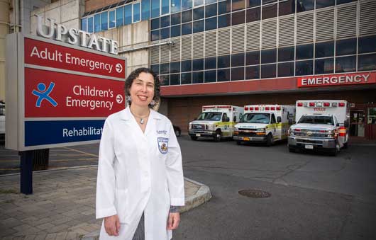 Kim Wallenstein, MD, PhD, is Upstate's new pediatric trauma medical director