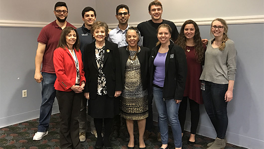 Matilda Cuomo, who serves as chair of the New York State Mentoring Program, visitedSyracuse to meet with community leaders, educators and mentors.