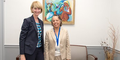 Chancellor-elect Kristina Johnson, MS, PhD, visit SUNY Upstate