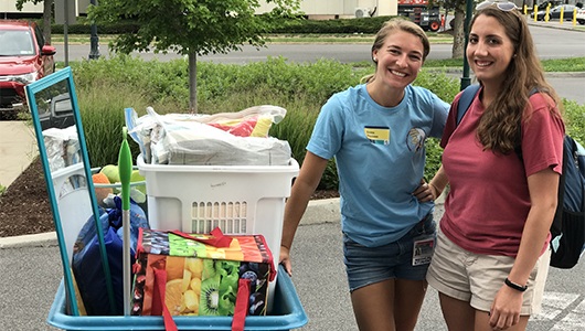 They're here. New medical students arrive on campus for orientation before classes begin Monday