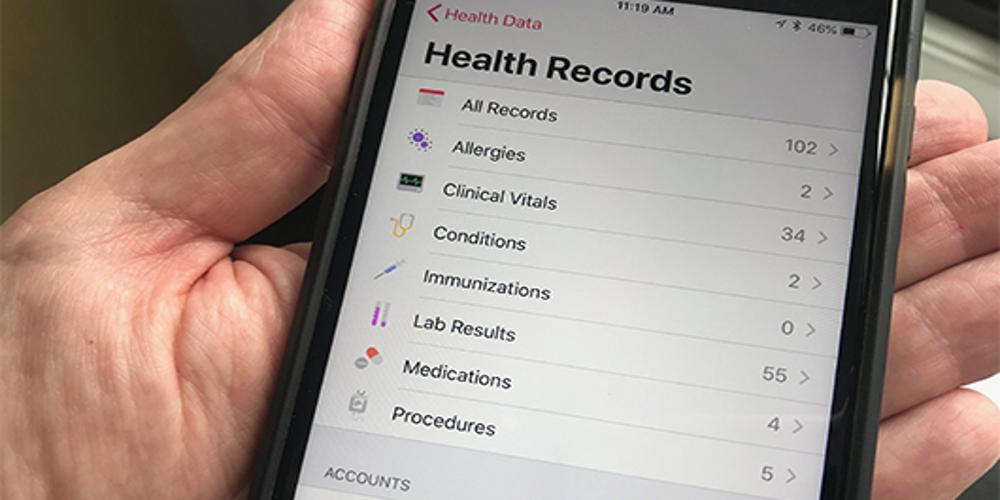 Apple iPhone contains medical records