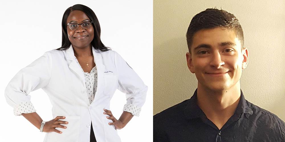 Two Upstate Medical University students, Daniel Lichtenstein and Christina Marcelus, have been chosen to participate in a prestigious and highly selective research training program with the National Institutes of Health.