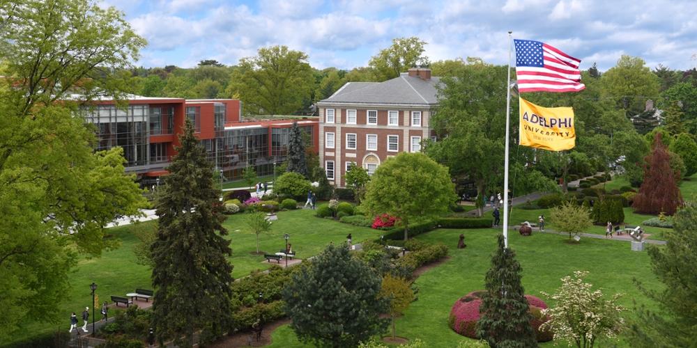 The campus of Adelphi University