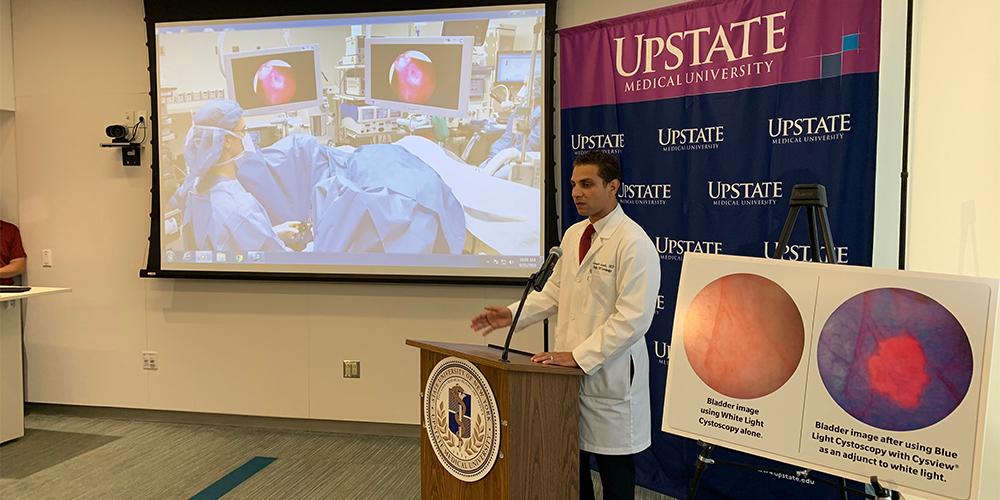 Dr Joseph Jacob announces new tech for bladder cancer.
