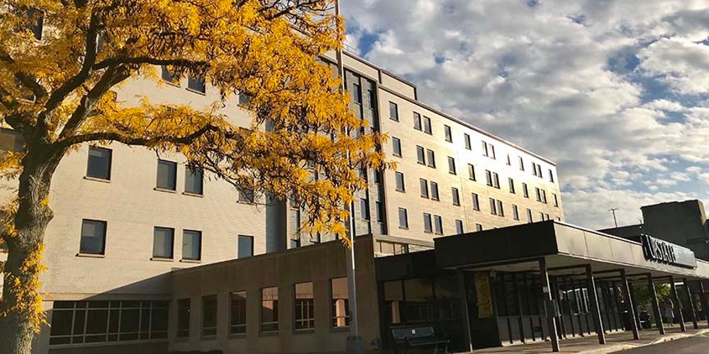 An image of the exterior of Upstate Community Hospital.