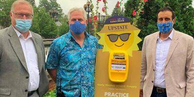 Upstate Cancer Center donates sunscreen dispensers to Rosamond Gifford Zoo