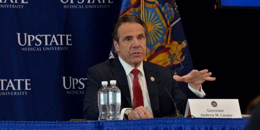 Governor Andrew Cuomo at Upstate Medical University.