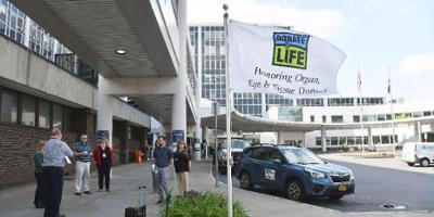 Upstate honors organ donors with regular flag raisings outside hospital