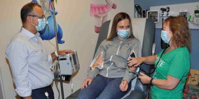 Special IV Hoodie gives pediatric infusion patients a cozy option during treatments