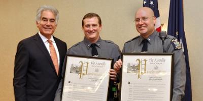 Two Upstate police officers honored for bravery and heroism