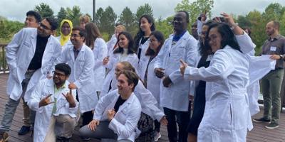 Retreat celebrates white coats and research 