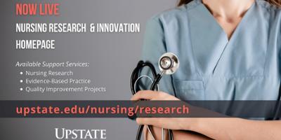 Upstate launches new webpage dedicated to helping nurses lead and conduct research 