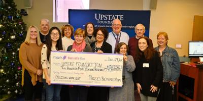 The Upstate Foundation receives $247,500 donation from Paige’s Butterfly Run 